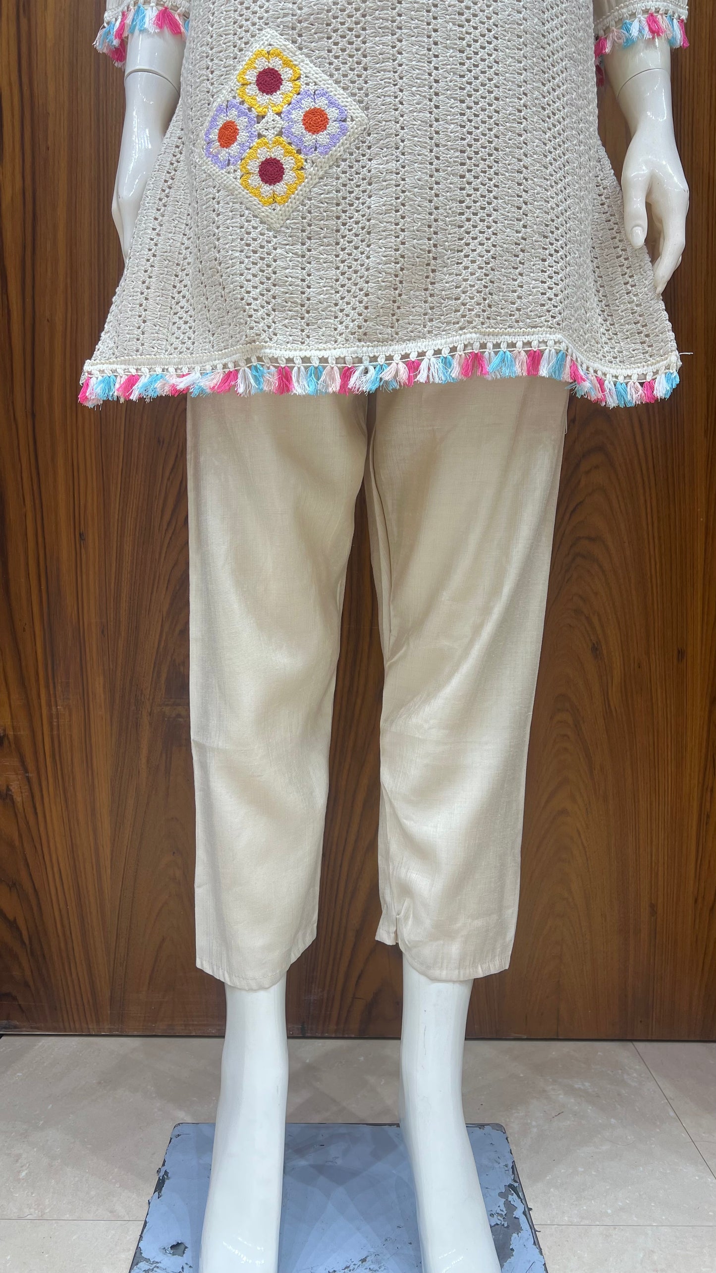 "Boho Fiesta" - Crochet & Tassel Co-ord Set