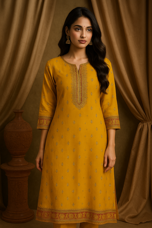 Yellow Kurti