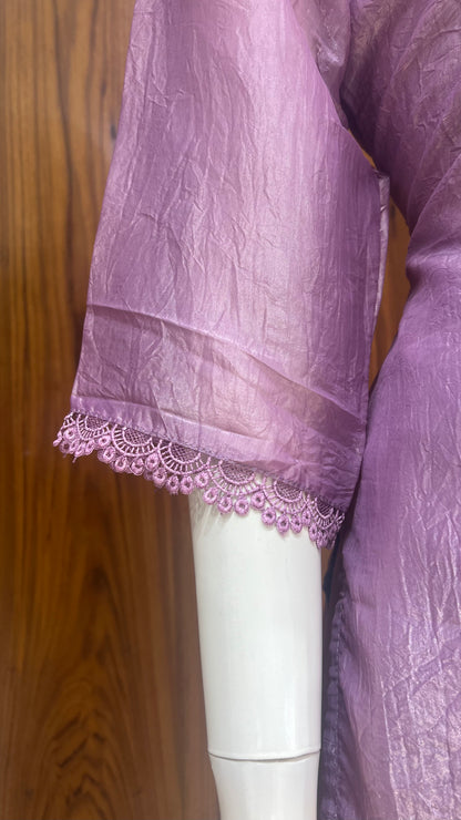 "Royal Mauve" - Embellished Crushed cord Set