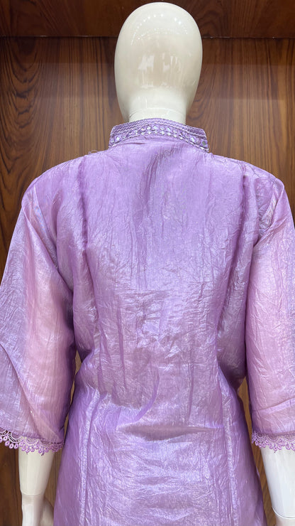 "Royal Mauve" - Embellished Crushed cord Set