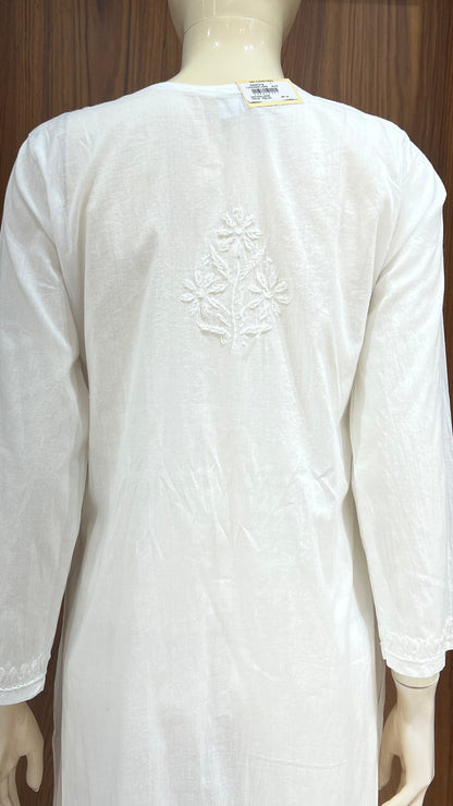 Elegant White Chikankari Kurta