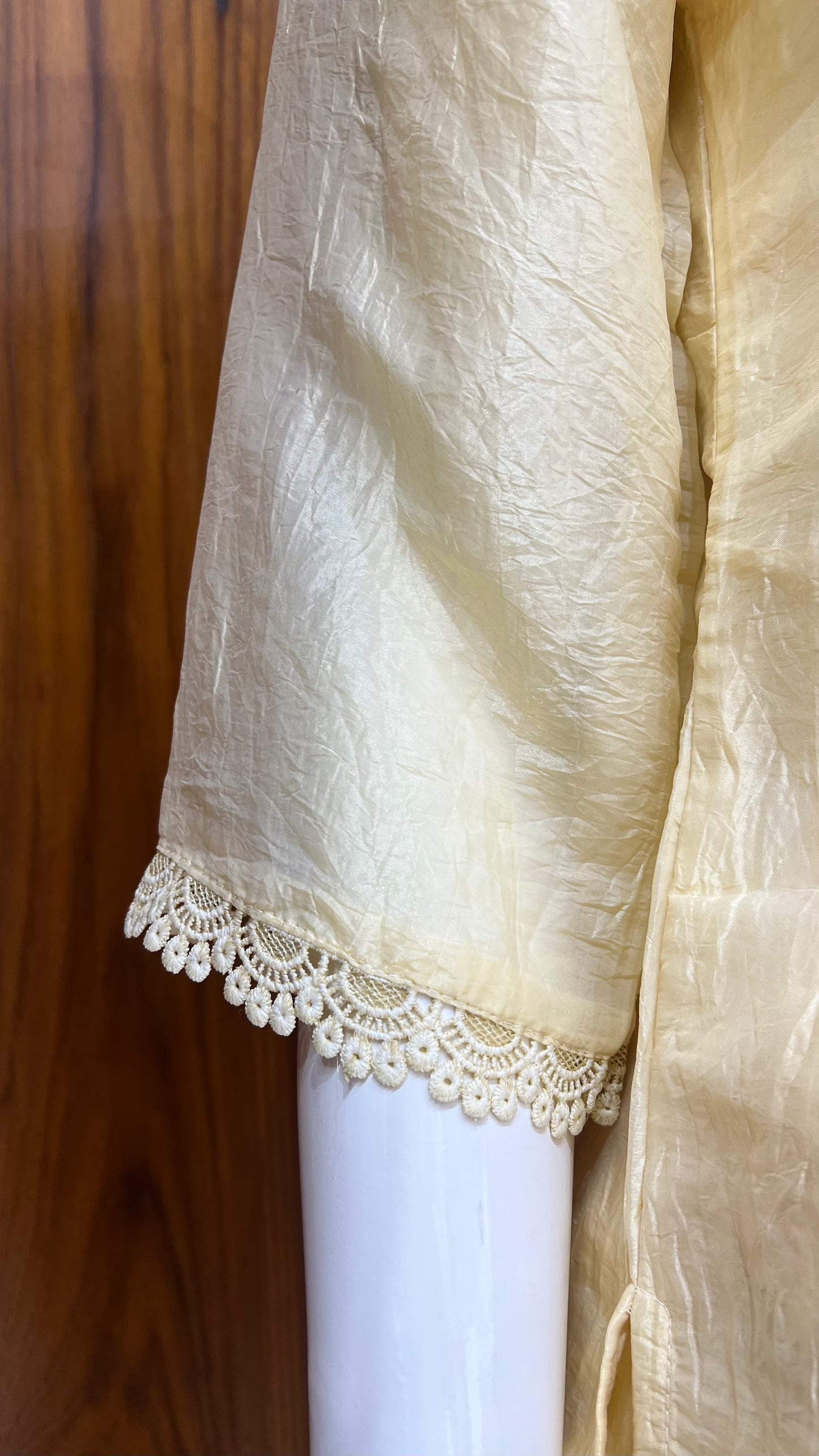 "Champagne Sparkle" - Embellished Tissue Cord Set