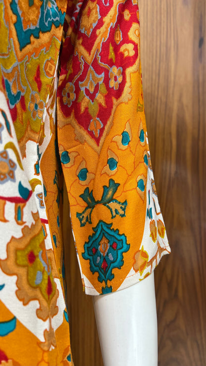 "Marigold Medallion" - Traditional Printed Cord Set