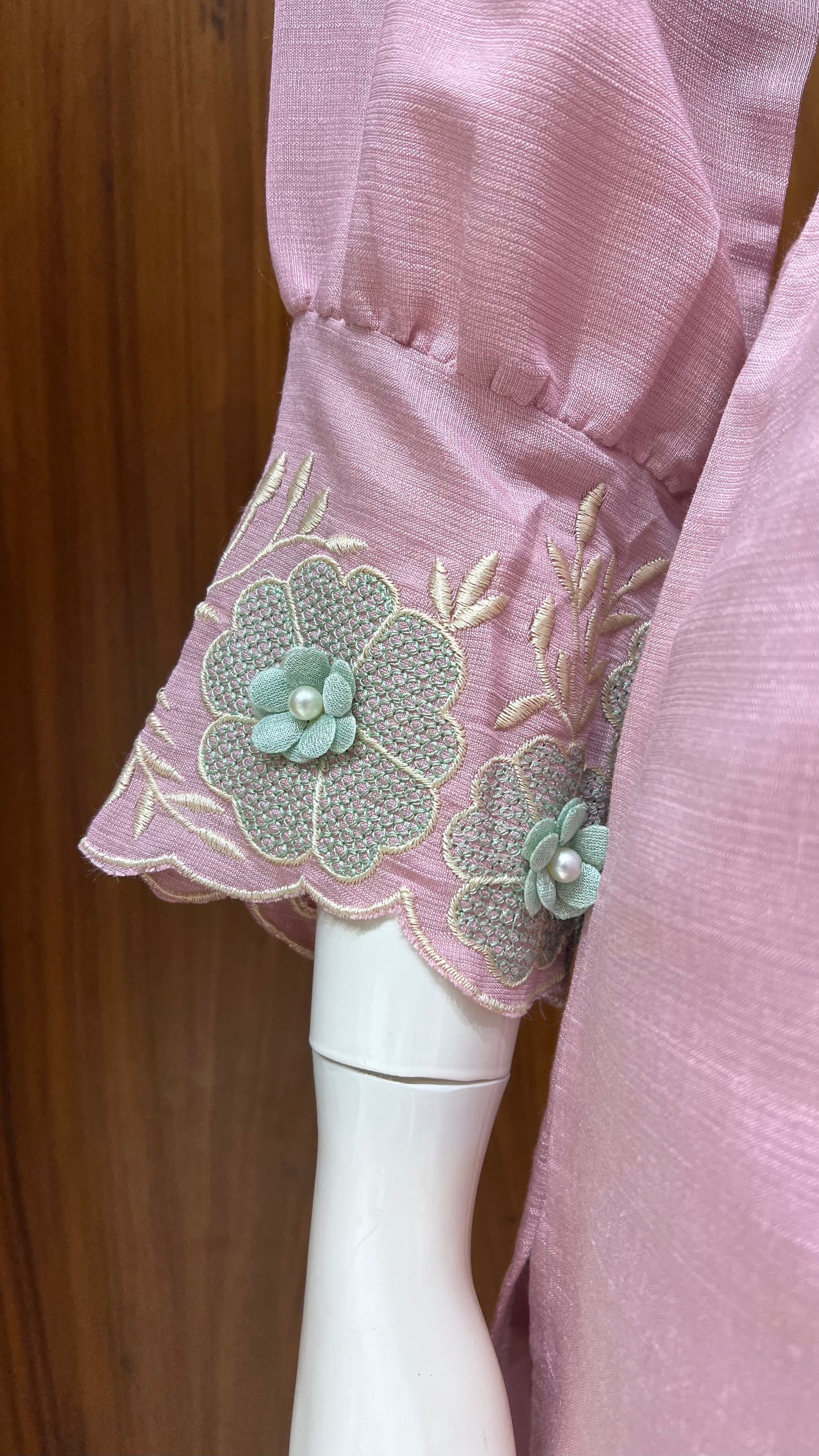 "Enchanted Garden" - 3D Floral Applique Co-ord Set