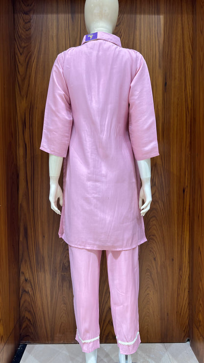 "Artisan Bloom" - Abstract Floral Embroidered Co-ord Set