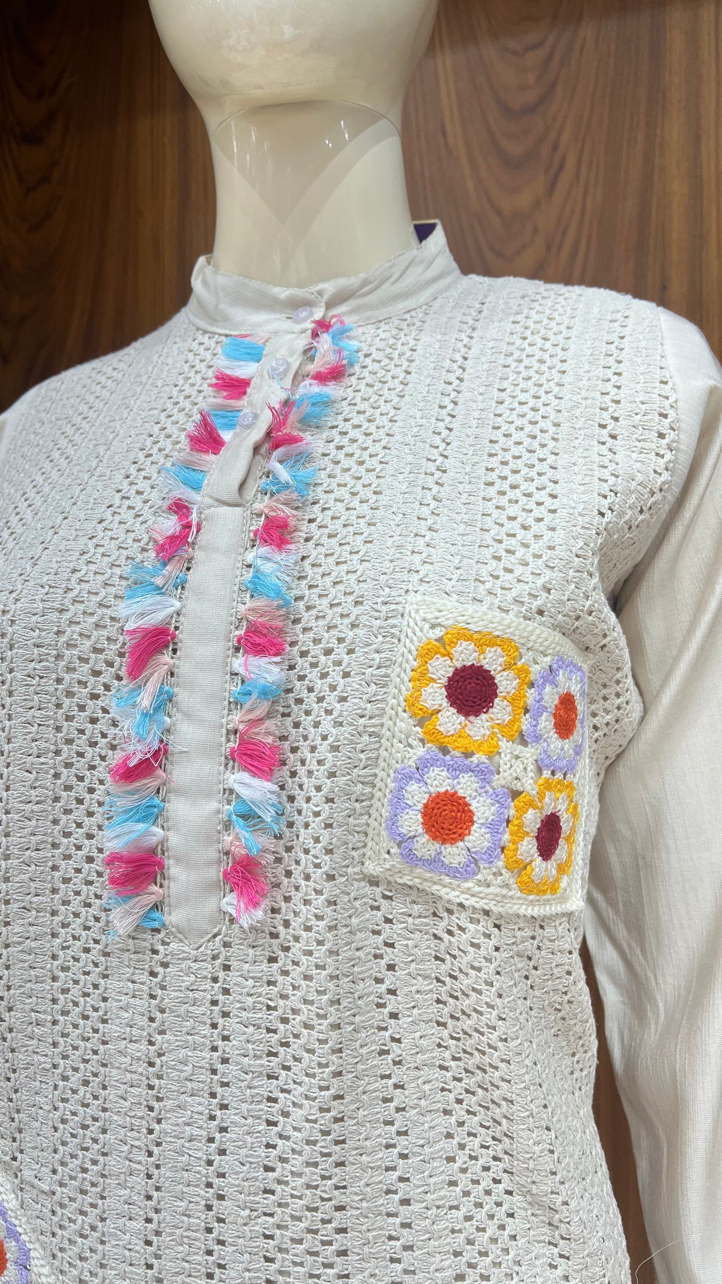 "Boho Fiesta" - Crochet & Tassel Co-ord Set