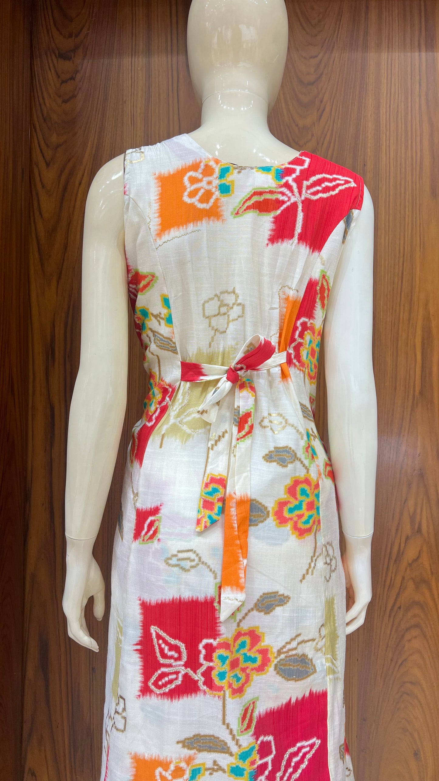 "Rangoli Hues" - Bandhani Print & Mirror Work two piece suits